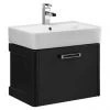 Tavistock Q60 575mm Wall Mounted Unit & Basin - Graphite 1 Tavistock Q60 575mm Wall Mounted Unit & Basin - Graphite -Wall Hung Vanity Units Shop Q60 WM GR P