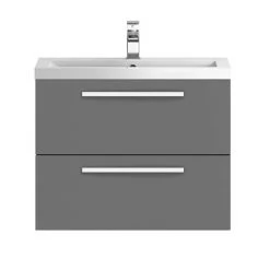 Hudson Reed 720mm Gloss Grey Modular Basin Vanity Unit 7 Hudson Reed 720mm Gloss Grey Modular Basin Vanity Unit -Wall Hung Vanity Units Shop QUA006 nd1 460
