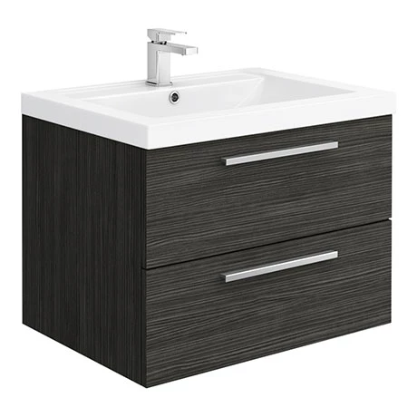 Hudson Reed 720mm Black Woodgrain Modular Basin Vanity Unit 3 Hudson Reed 720mm Black Woodgrain Modular Basin Vanity Unit