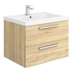 Hudson Reed 720mm Natural Oak Modular Basin Vanity Unit