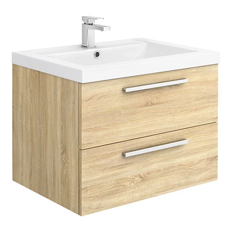 Hudson Reed 720mm Natural Oak Modular Basin Vanity Unit 3 Hudson Reed 720mm Natural Oak Modular Basin Vanity Unit
