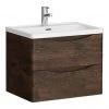 Monza Chestnut 600mm Wide Wall Mounted Vanity Unit 1 Monza Chestnut 600mm Wide Wall Mounted Vanity Unit -Wall Hung Vanity Units Shop RC600WM p