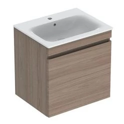 Geberit Renova Plan 600mm Elm Wall Hung 1-Drawer Vanity Unit