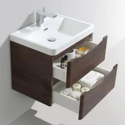 Monza Chestnut 600mm Wide Wall Mounted Vanity Unit -Wall Hung Vanity Units Shop Ronda Chestnut 600mm Wide Wall Mounted Vanity Unit d2 460