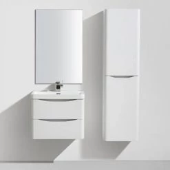 Monza White Ash 600mm Wide Wall Mounted Vanity Unit 10 Monza White Ash 600mm Wide Wall Mounted Vanity Unit -Wall Hung Vanity Units Shop Ronda White Ash 600mm Wide Wall Mounted Vanity Unit detail3 460