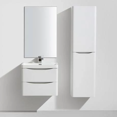 Monza White Ash 600mm Wide Wall Mounted Vanity Unit 5 Monza White Ash 600mm Wide Wall Mounted Vanity Unit - Image 3