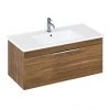 Britton Shoreditch 1000mm Wall-Hung Single Drawer Vanity Unit - Caramel 1 Britton Shoreditch 1000mm Wall-Hung Single Drawer Vanity Unit - Caramel -Wall Hung Vanity Units Shop S100SDCSQ P