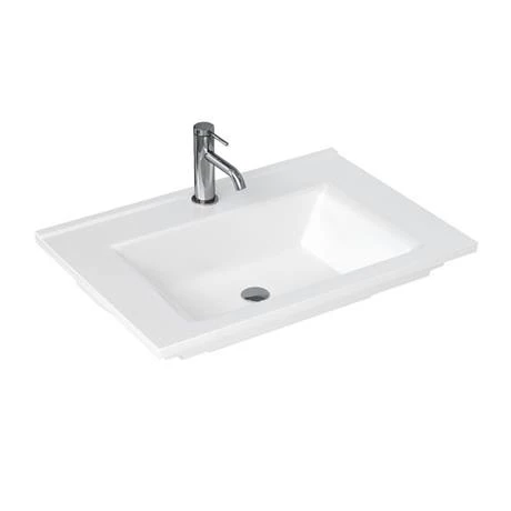 Britton Shoreditch 650mm Wall-Hung Double Drawer Vanity Unit with Chrome Handles - Matt Grey 4 Britton Shoreditch 650mm Wall-Hung Double Drawer Vanity Unit with Chrome Handles - Matt Grey - Image 2