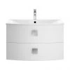 Hudson Reed Sarenna 700mm Wall Hung Cabinet & Basin - Moon White -Wall Hung Vanity Units Shop SAR101 P