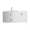 Hudson Reed Sarenna 1000mm Wall Hung Cabinet & Basin - Moon White -Wall Hung Vanity Units Shop SAR102L P