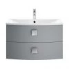 Hudson Reed Sarenna 700mm Wall Hung Cabinet & Basin - Dove Grey 2 Hudson Reed Sarenna 700mm Wall Hung Cabinet & Basin - Dove Grey -Wall Hung Vanity Units Shop SAR201 P