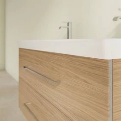 Villeroy and Boch Avento Nordic Oak 1000mm Wall Hung 2-Drawer Double Vanity Unit 12 Villeroy and Boch Avento Nordic Oak 1000mm Wall Hung 2-Drawer Double Vanity Unit -Wall Hung Vanity Units Shop SAVE01VJ01 D4 460