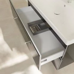 Villeroy and Boch Avento Crystal Black 1000mm Wall Hung 2-Drawer Vanity Unit 13 Villeroy and Boch Avento Crystal Black 1000mm Wall Hung 2-Drawer Vanity Unit -Wall Hung Vanity Units Shop SAVE03B301 D6 460