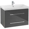 Villeroy and Boch Avento Crystal Grey 800mm Wall Hung 2-Drawer Vanity Unit 2 Villeroy and Boch Avento Crystal Grey 800mm Wall Hung 2-Drawer Vanity Unit -Wall Hung Vanity Units Shop SAVE05B101 P