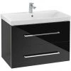 Villeroy and Boch Avento Crystal Black 800mm Wall Hung 2-Drawer Vanity Unit 1 Villeroy and Boch Avento Crystal Black 800mm Wall Hung 2-Drawer Vanity Unit -Wall Hung Vanity Units Shop SAVE05B301 P