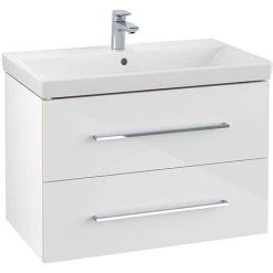 Villeroy and Boch Avento Wall Hung Vanity Unit 800mm - Crystal White - SAVE05B401