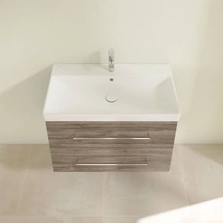 Villeroy and Boch Avento Stone Oak 800mm Wall Hung 2-Drawer Vanity Unit 6 Villeroy and Boch Avento Stone Oak 800mm Wall Hung 2-Drawer Vanity Unit - Image 4