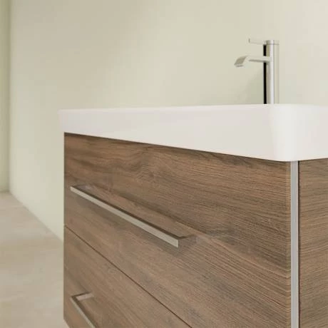 Villeroy and Boch Avento Arizona Oak 800mm Wall Hung 2-Drawer Vanity Unit 7 Villeroy and Boch Avento Arizona Oak 800mm Wall Hung 2-Drawer Vanity Unit - Image 5
