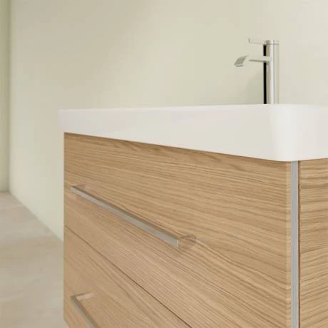Villeroy and Boch Avento Nordic Oak 800mm Wall Hung 2-Drawer Vanity Unit 7 Villeroy and Boch Avento Nordic Oak 800mm Wall Hung 2-Drawer Vanity Unit - Image 5