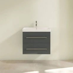 Villeroy and Boch Avento Crystal Grey 650mm Wall Hung 2-Drawer Vanity Unit 10 Villeroy and Boch Avento Crystal Grey 650mm Wall Hung 2-Drawer Vanity Unit -Wall Hung Vanity Units Shop SAVE07B101 D2 460