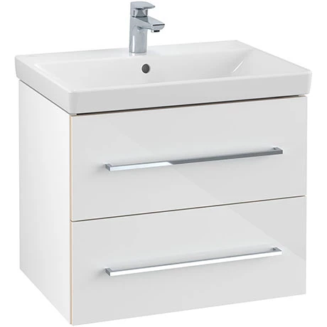Villeroy and Boch Avento Wall Hung Vanity Unit 630mm - Crystal White - SAVE07B401 3 Villeroy and Boch Avento Wall Hung Vanity Unit 630mm - Crystal White - SAVE07B401