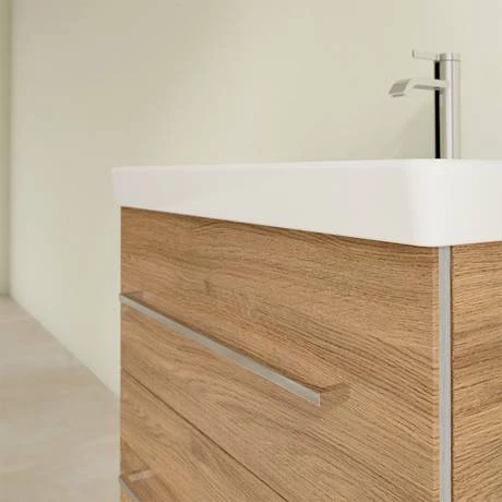 Villeroy and Boch Avento Oak Kansas 650mm Wall Hung 2-Drawer Vanity Unit 7 Villeroy and Boch Avento Oak Kansas 650mm Wall Hung 2-Drawer Vanity Unit - Image 5
