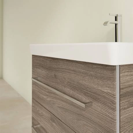 Villeroy and Boch Avento Stone Oak 650mm Wall Hung 2-Drawer Vanity Unit 7 Villeroy and Boch Avento Stone Oak 650mm Wall Hung 2-Drawer Vanity Unit - Image 5