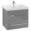 Villeroy and Boch Avento Crystal Grey 600mm Wall Hung 2-Drawer Vanity Unit -Wall Hung Vanity Units Shop SAVE09B101 P