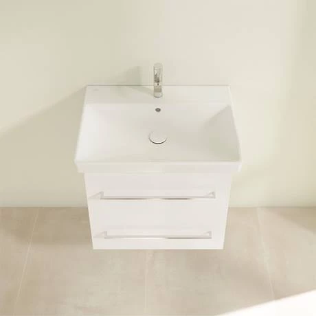 Villeroy and Boch Avento Wall Hung Vanity Unit 580mm - Crystal White - SAVE09B401 6 Villeroy and Boch Avento Wall Hung Vanity Unit 580mm - Crystal White - SAVE09B401 - Image 4