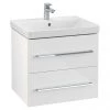 Villeroy and Boch Avento Wall Hung Vanity Unit 580mm - Crystal White - SAVE09B401 2 Villeroy and Boch Avento Wall Hung Vanity Unit 580mm - Crystal White - SAVE09B401 -Wall Hung Vanity Units Shop SAVE09B401 P