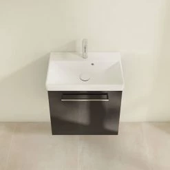 Villeroy and Boch Avento Crystal Black 550mm Wall Hung 1-Door Vanity Unit 10 Villeroy and Boch Avento Crystal Black 550mm Wall Hung 1-Door Vanity Unit -Wall Hung Vanity Units Shop SAVE11B301 D3 460