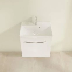 Villeroy and Boch Avento Wall Hung Vanity Unit 530mm - Crystal White - SAVEB401 10 Villeroy and Boch Avento Wall Hung Vanity Unit 530mm - Crystal White - SAVEB401 -Wall Hung Vanity Units Shop SAVE11B401 D3 460
