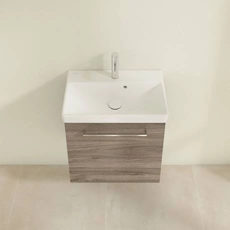 Villeroy and Boch Avento Stone Oak 550mm Wall Hung 1-Door Vanity Unit 6 Villeroy and Boch Avento Stone Oak 550mm Wall Hung 1-Door Vanity Unit - Image 4