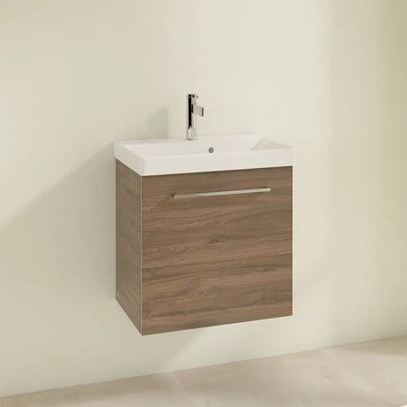Villeroy and Boch Avento Arizona Oak 550mm Wall Hung 1-Door Vanity Unit 4 Villeroy and Boch Avento Arizona Oak 550mm Wall Hung 1-Door Vanity Unit - Image 2