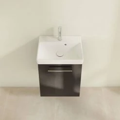 Villeroy and Boch Avento Crystal Black 450mm Wall Hung 1-Door Vanity Unit 10 Villeroy and Boch Avento Crystal Black 450mm Wall Hung 1-Door Vanity Unit -Wall Hung Vanity Units Shop SAVE15B301 D3 460