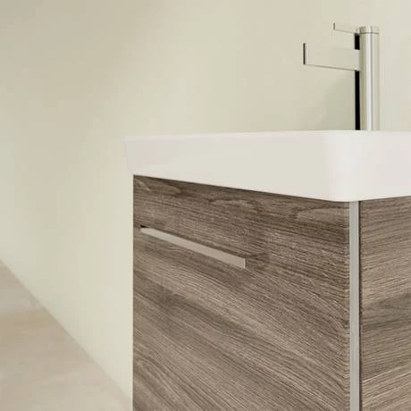 Villeroy and Boch Avento Stone Oak 450mm Wall Hung 1-Door Vanity Unit 7 Villeroy and Boch Avento Stone Oak 450mm Wall Hung 1-Door Vanity Unit - Image 5