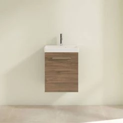 Villeroy and Boch Avento Arizona Oak 450mm Wall Hung 1-Door Vanity Unit 9 Villeroy and Boch Avento Arizona Oak 450mm Wall Hung 1-Door Vanity Unit -Wall Hung Vanity Units Shop SAVE15VH01 D2 460