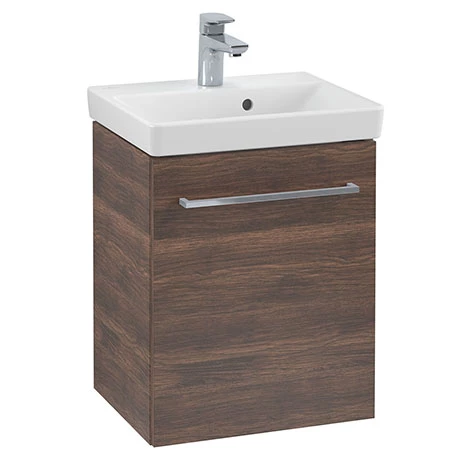 Villeroy and Boch Avento Arizona Oak 450mm Wall Hung 1-Door Vanity Unit 3 Villeroy and Boch Avento Arizona Oak 450mm Wall Hung 1-Door Vanity Unit