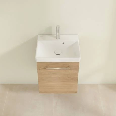 Villeroy and Boch Avento Nordic Oak 450mm Wall Hung 1-Door Vanity Unit 6 Villeroy and Boch Avento Nordic Oak 450mm Wall Hung 1-Door Vanity Unit - Image 4