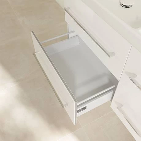 Villeroy and Boch Avento Double Vanity Unit 1180mm - Crystal White - SAVE29B401 8 Villeroy and Boch Avento Double Vanity Unit 1180mm - Crystal White - SAVE29B401 - Image 6