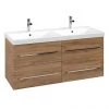 Villeroy and Boch Avento Oak Kansas 1200mm Wall Hung 4-Drawer Double Vanity Unit 1 Villeroy and Boch Avento Oak Kansas 1200mm Wall Hung 4-Drawer Double Vanity Unit -Wall Hung Vanity Units Shop SAVE29RH01 P