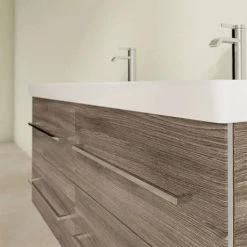 Villeroy and Boch Avento Stone Oak 1200mm Wall Hung 4-Drawer Double Vanity Unit 12 Villeroy and Boch Avento Stone Oak 1200mm Wall Hung 4-Drawer Double Vanity Unit -Wall Hung Vanity Units Shop SAVE29RK01 D4 460