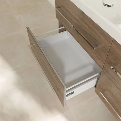 Villeroy and Boch Avento Arizona Oak 1200mm Wall Hung 4-Drawer Double Vanity Unit 7 Villeroy and Boch Avento Arizona Oak 1200mm Wall Hung 4-Drawer Double Vanity Unit - Image 5