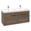 Villeroy and Boch Avento Arizona Oak 1200mm Wall Hung 4-Drawer Double Vanity Unit 1 Villeroy and Boch Avento Arizona Oak 1200mm Wall Hung 4-Drawer Double Vanity Unit -Wall Hung Vanity Units Shop SAVE29VH01 P