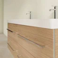 Villeroy and Boch Avento Nordic Oak 1200mm Wall Hung 4-Drawer Double Vanity Unit 12 Villeroy and Boch Avento Nordic Oak 1200mm Wall Hung 4-Drawer Double Vanity Unit -Wall Hung Vanity Units Shop SAVE29VJ01 D4 460