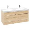 Villeroy and Boch Avento Nordic Oak 1200mm Wall Hung 4-Drawer Double Vanity Unit 2 Villeroy and Boch Avento Nordic Oak 1200mm Wall Hung 4-Drawer Double Vanity Unit -Wall Hung Vanity Units Shop SAVE29VJ01 P