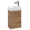 Villeroy and Boch Avento Oak Kansas 360mm Wall Hung Vanity Unit with Left Bowl Basin 1 Villeroy and Boch Avento Oak Kansas 360mm Wall Hung Vanity Unit with Left Bowl Basin -Wall Hung Vanity Units Shop SAVE31RH01 P