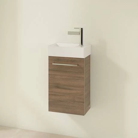 Villeroy and Boch Avento Arizona Oak 360mm Wall Hung Vanity Unit with Left Bowl Basin 4 Villeroy and Boch Avento Arizona Oak 360mm Wall Hung Vanity Unit with Left Bowl Basin - Image 2