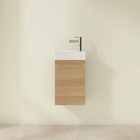 Villeroy and Boch Avento Nordic Oak 360mm Wall Hung Vanity Unit with Left Bowl Basin 5 Villeroy and Boch Avento Nordic Oak 360mm Wall Hung Vanity Unit with Left Bowl Basin - Image 3