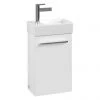 Villeroy and Boch Avento Crystal White 360mm Wall Hung Vanity Unit with Right Bowl Basin 2 Villeroy and Boch Avento Crystal White 360mm Wall Hung Vanity Unit with Right Bowl Basin -Wall Hung Vanity Units Shop SAVE32B401 P